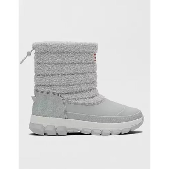Hunter Women's Insulated Sherpa Snow Boots US 9 Frosted Grey Winter Footwear New - Picture 2 of 2